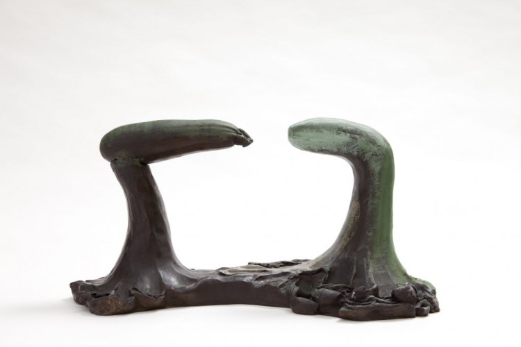 Escultura de Erika Verzutti, no Pivô